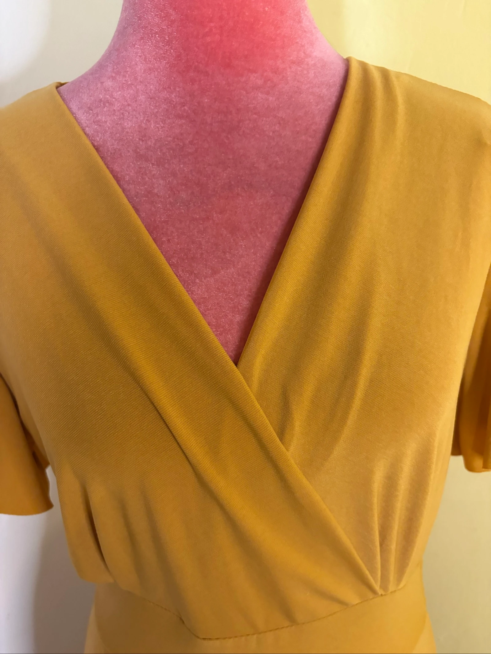 Vestido godé Cruzado no decote  – photo 2